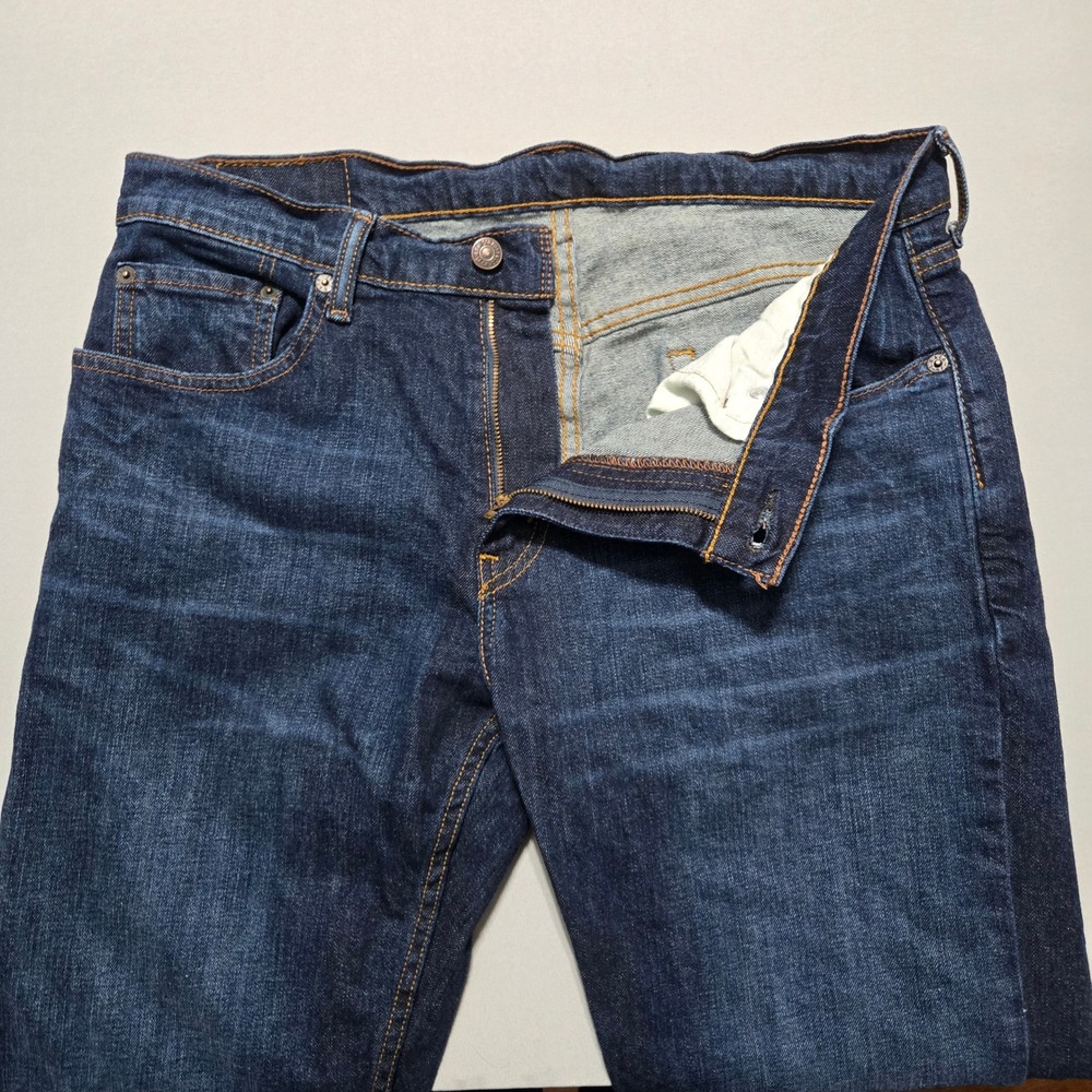 Levi 559 Jeans Mens 33x34 Dark Wash Relaxed Straight Zip Fly Denim - Picture 4 of 11